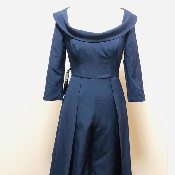 New Kay UngerStretchJumpsuit with Skirt Overlay - Picture 6 of 11